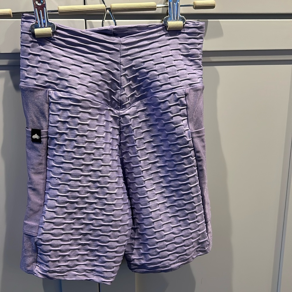 Booty by Brabants lavender chrome shorts